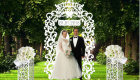 Свадебная арка белая сборно-разборная многоразовая