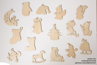 деревянные елочные игрушки